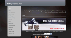 Desktop Screenshot of mm-sports.de